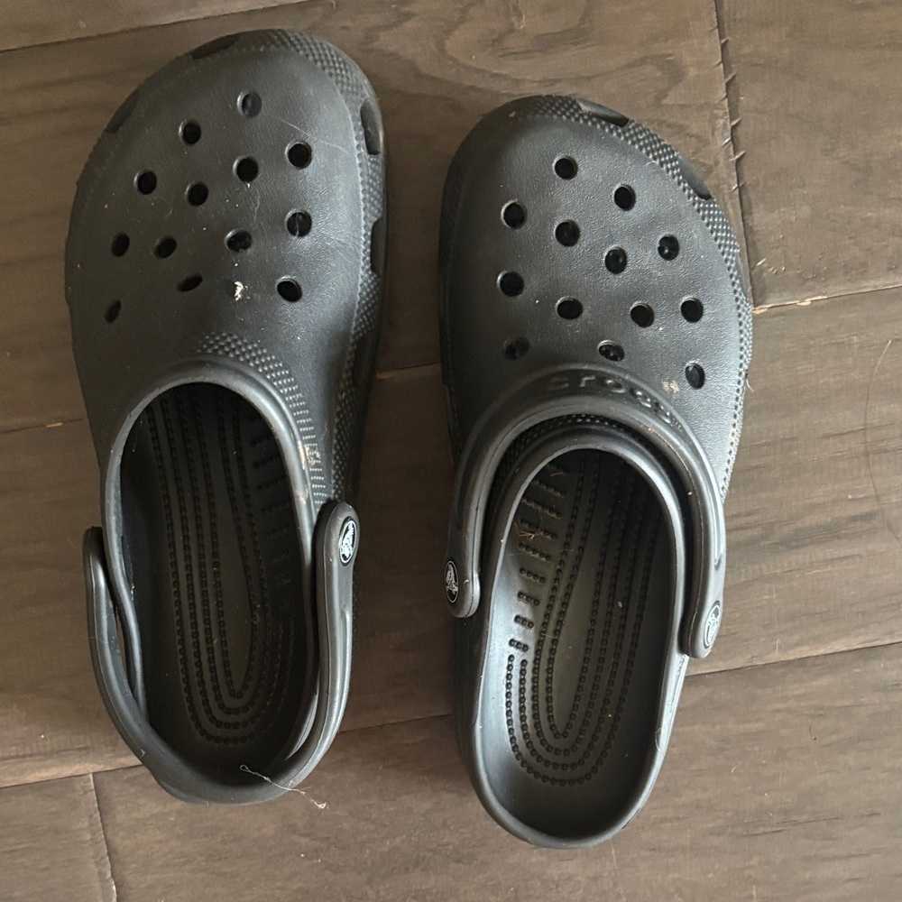 CROCS Black Ventilated Slip-Ons